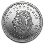 1 ozt. Silver Aztec Round
