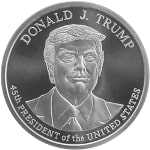 1 ozt. Silver Donald Trump Round